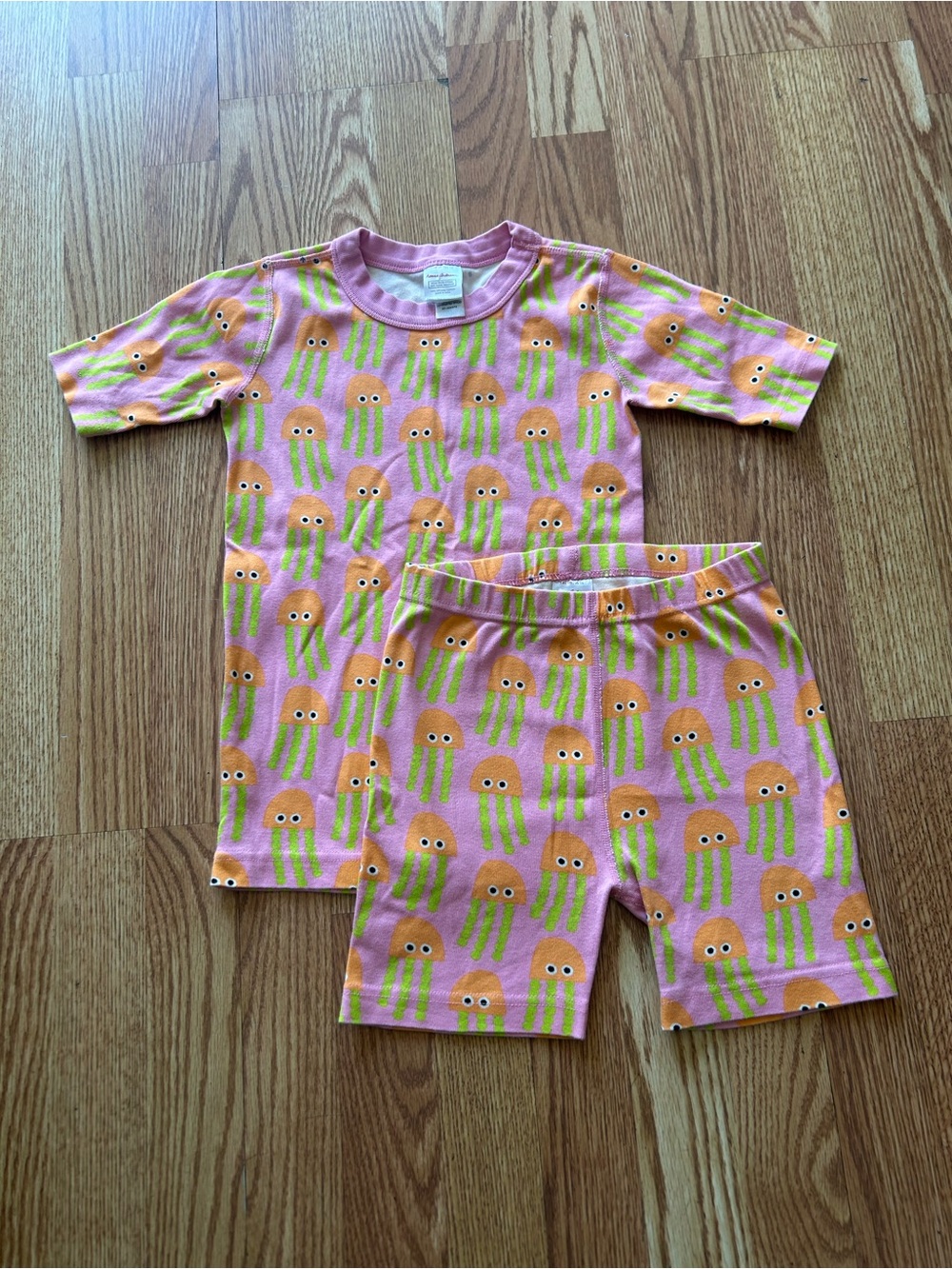 Hanna Andersson Pink & Orange Jellyfish Pajama Set Size 140/US10